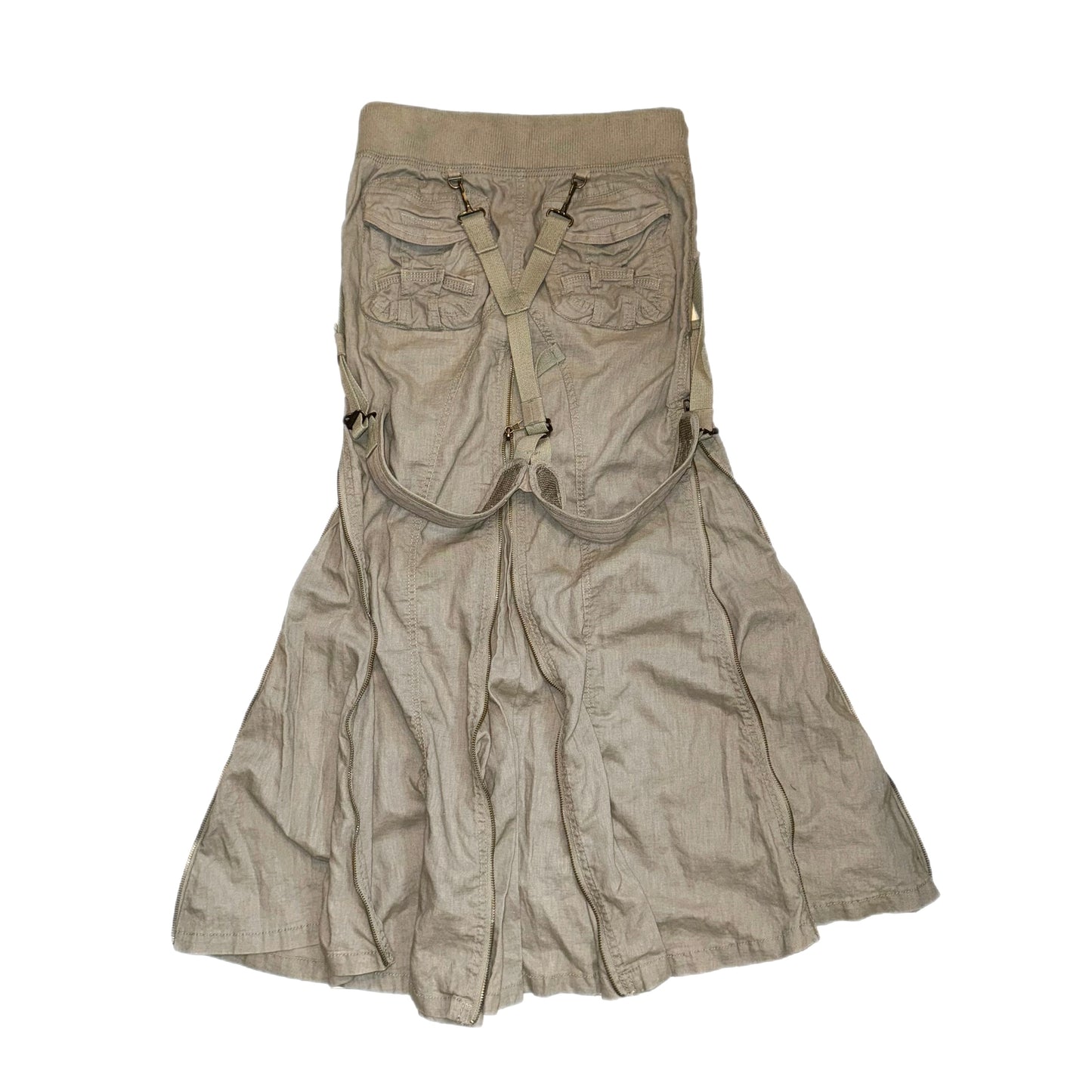 00s G.O.A Multi Zip Cargo Skirt